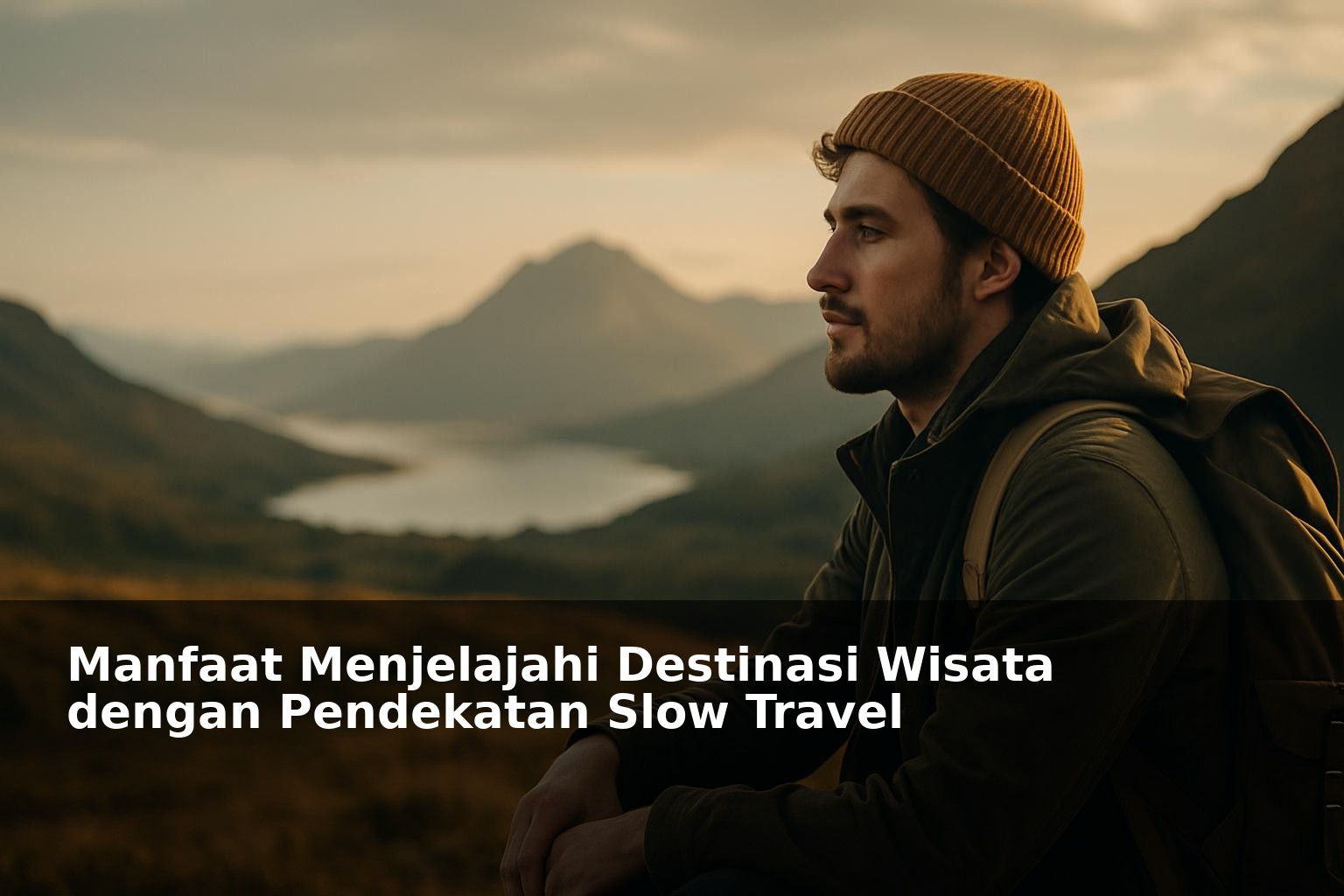 Wisatawan menikmati suasana destinasi dengan slow travel